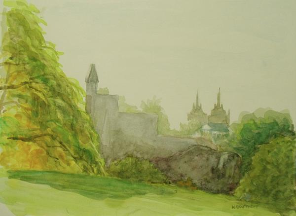 Belveder Castle Central Park NY Painting