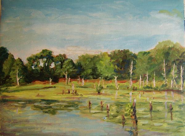 Egrets Refuge Cape Cod Painting